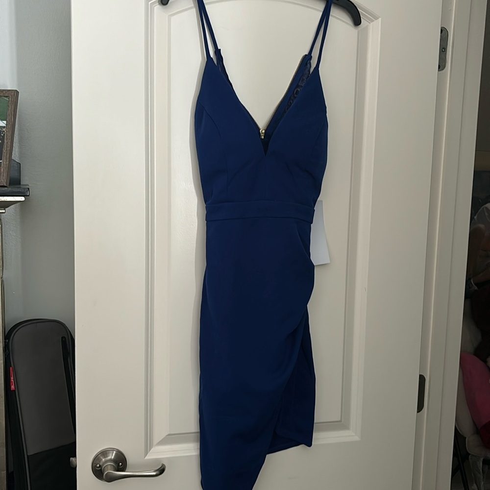 blue HOMECOMING dress